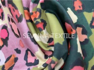 China Oeko Tex Stretch Leggings Fabric Digital Leopard Printing Functional factory