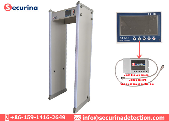 0-299 Sensitivity Door Frame Metal Detector Weatherproof With Audible Visual Alarm