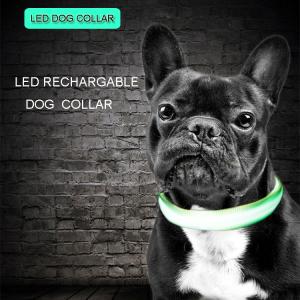 China C906 Wholesale Factory Cheap Price C906 Luminous Nylon Pet USB Rechargeable Led Dog Collar for safety factory