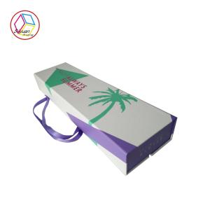 China Luxury Hair Box Surface Printing Handling Embossing Glossy Lamination factory