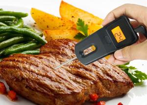 China Deformable 2 In 1 Meat Bluetooth Thermometer Handheld Electronic With Magnet factory