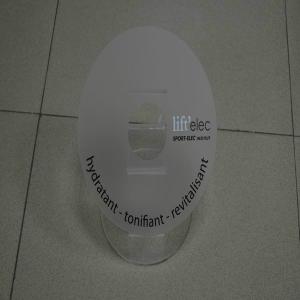 China Perspex Promotional display - Silk screen / scrub factory