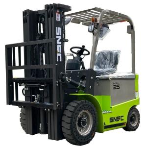 China 4 Wheel Electric Forklift Trucks 1.5ton 2ton 2.5ton 3ton 3.5tib Battery With Adjustable Cab Location factory