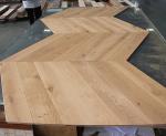 Character ABCD grade 60 degree Euro Oak Chevron Engineered wood Flooring Natural