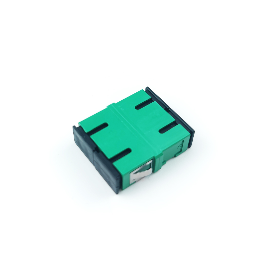 SC APC Earless Dustproof Simplex Coupler for Optical Fiber Active Connection in FTTH