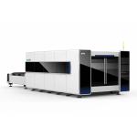 Stainless Steel Cnc Fiber Laser Cutting Machine With Cover Exchange Table 2000w