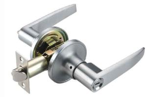 China Full Lip D Shape Tubular Door Lock 44x57mm Square Strike ANSI Grade 3 Schlage Keyway factory