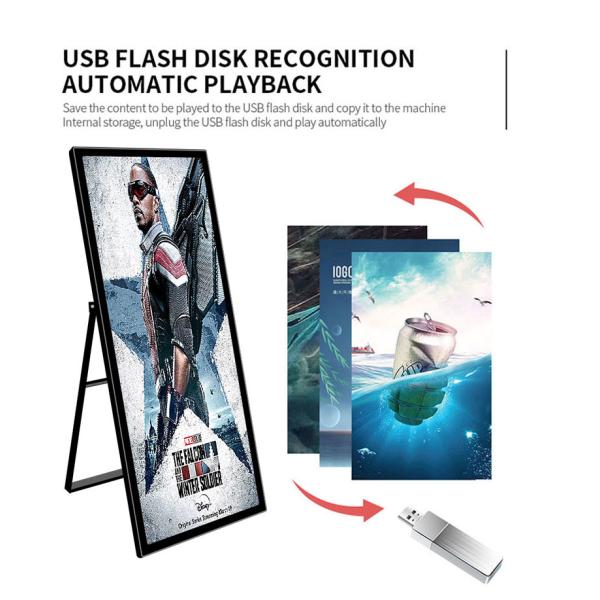 68.2 Inch 4K Full Screen Displaying Android Kiosk Digital Signage