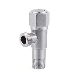 China SS201 304 SS Angle Valve Brush Finished Manual Control Medium Temperature factory