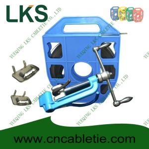 China LKS-B1 Series Stainless Strapping Band with Ear-Lokt Buckle and LKA Style Banding tool factory