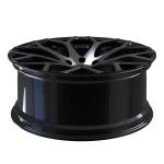 Black machined face 1 piece monoblock forged wheels 24 inch staggered ESCALADE