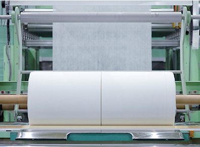 Hydrophilic Spunlace Nonwoven Fabric 3.2M Width For Wet Tissues / Wet Wipes