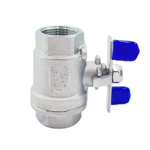 China Customized Support Oed SS304/316/Wcb Precision Casting 2PC Butterfly Handle Ball Valve on sale