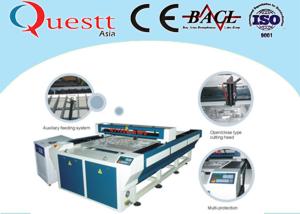 China Plastic Laser Engraving Machine For Textile Cloth , 200W Laser Engraving Machinery factory