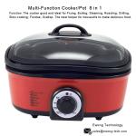 Knob Control Electric Multi Cooker Easy Operation 220V Fast Cooking Speed