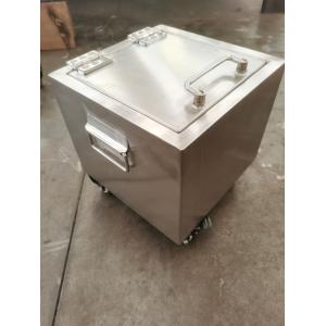 Stainless Steel Inner And Outer Mobile Lead Shielded Box For Radioactive Sources