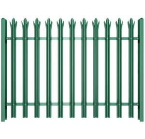 China hot-dipped galvanized or PVC coated W pale and D pale type Palisade Fence - Security Fence for Factory and Residences factory