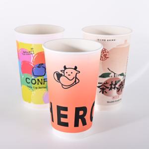 China 8oz 12oz 16oz Custom Double Wall Cups Recyclable Paper Cups With Lids factory