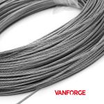 1x19 Marine Grade Stainless Steel Wire Rope Cold Drawn Metallic Bright