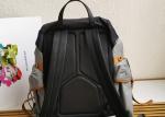 Saffiano Leather Apricot Luxury Brand Backpack With Multiple Pockets