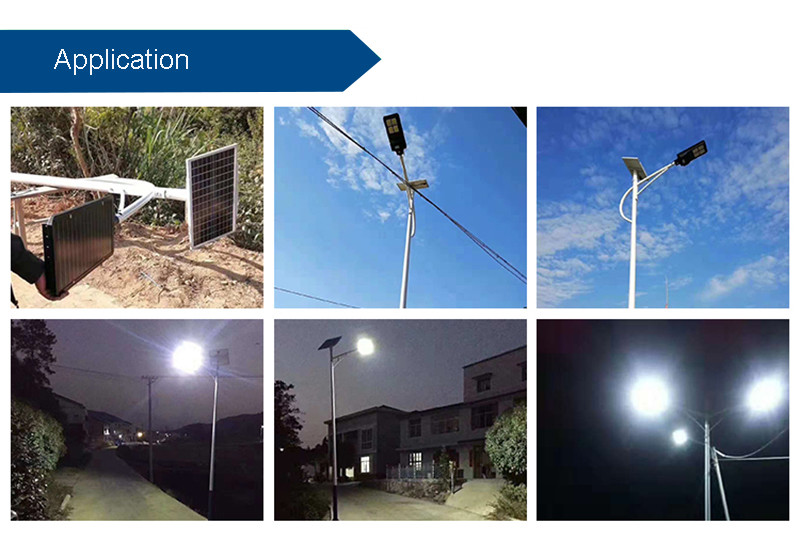 Aluminum Alloy LED Solar Street Light All In One 60W Lithium Ion Battery