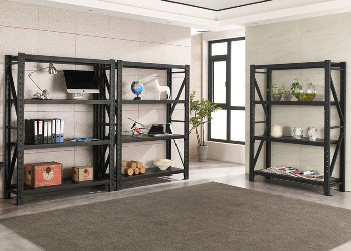 Heavy Duty Q235 Steel Black Free Standing Shelf Corrosion Protection