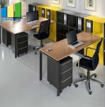 Simple Melamine Office Furniture Partitions Environment - Friendly PE Painting