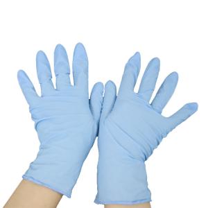 China Powder Free Protective Skin Disposable Nitrile Exam Gloves factory