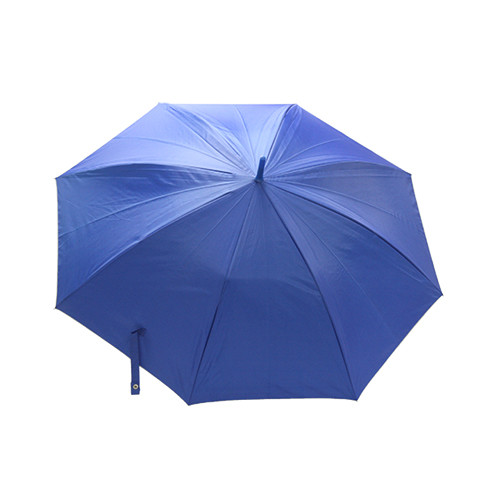 China Custom Color UV Coating Pongee Fabric Umbrella With J Handle factory