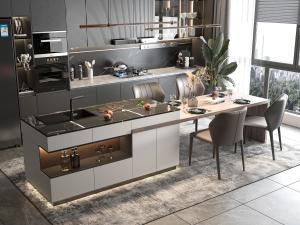 China Kitchen Cabinet With E0 Grade Material And For Apartment Particle Board Door factory