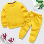 Children'S Outfit Sets Solid Color Sweater Sets Children'S Cotton Two Piece