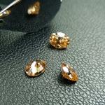 Vivid Blue Crushed Ice Hybrid Moissanite Gemstones Oval Cut VVS1 8mm