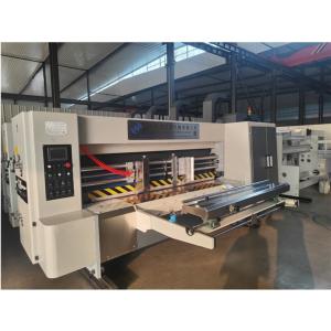 China Full Automatic 2 Colour Flexo Printing Slotter Rotary Die Cutting Packaging Machine factory