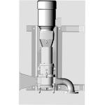 Stable NBR Rubber Lobe Submerged Slurry Pump , Pressure Resistant Sewage Lobe