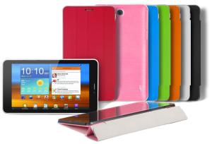 China 7&quot; MTK8312 3G Tablet PC with front leather cover Build in GPS Bluetooth factory