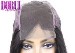 Untreated Straight Virgin Human Hair Soft And Durable Swiss Lace Closure Wigs