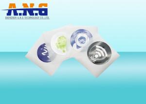 China Self - adhesive NTG213 NFC sticker rfid tags / Contactless smart label factory