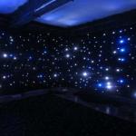 Hot Sale Blue And White LED Cloth LED Star Curtain For Stage Party Decoration
