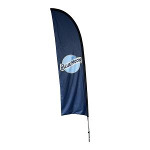China outdoor flying polyester double sided Advertising beach flag Marketing custom Feather banner factory