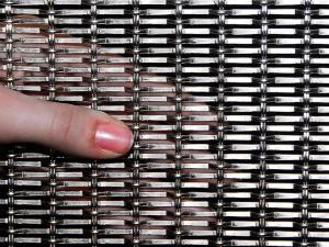 China Decorative Stainless Steel Architectural Wire Mesh Crimped For Facade Cladding factory