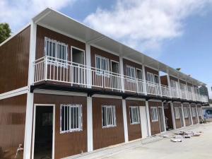 China Wind Resistence Prefabricated Container House 110um Powder Coating factory