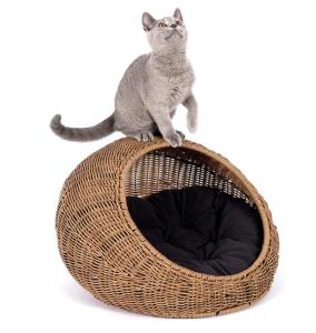 China Washable Hanging Cat Bed Wicker For Medium Indoor Cats factory