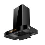 Glass Stainless Steel T Shape Chimney Hood Electric Range Hood 220V