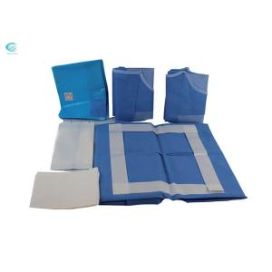 China CE ISO Surgical Laparoscopy Pack SMS Disposable Surgery Drape Kit on sale