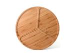 Customized Design Natural Bamboo Serving Tray With Foldable Legs