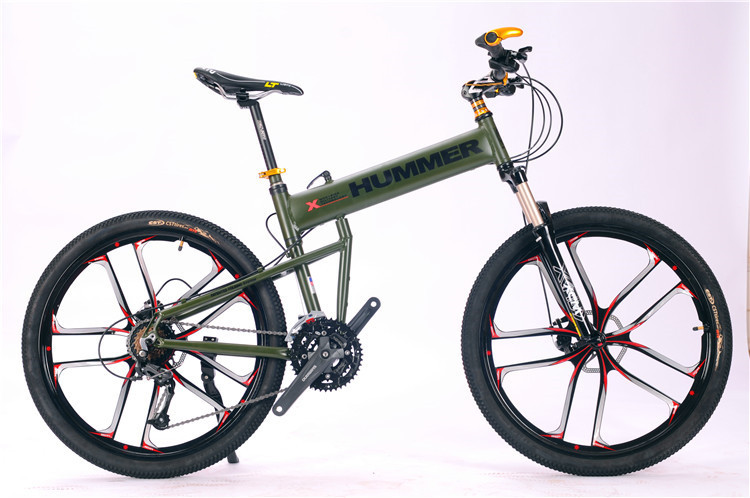 High grade OEM customized logo Shimano disc brake aluminium alloy folding mountain bicycle for travel