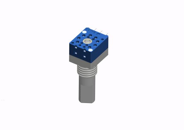 Sealed Metal Shaft Absolute Rotary Encoder Dual Unit For Interphone Walkie
