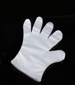 China Low Density Disposable Plastic Gloves For Food Handling Embossed Surface factory