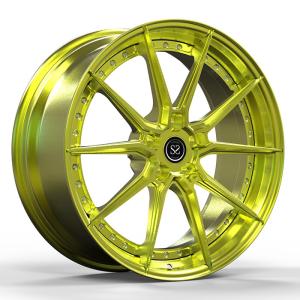 China Staggered 20 X 12 Two Piece Forged Wheels Sputtering 5x112 rims for Audi RS8 factory