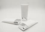 50ml 100ml Capacity PE Facial Washing Cosmetic Packaging Tube With Sliver Cap